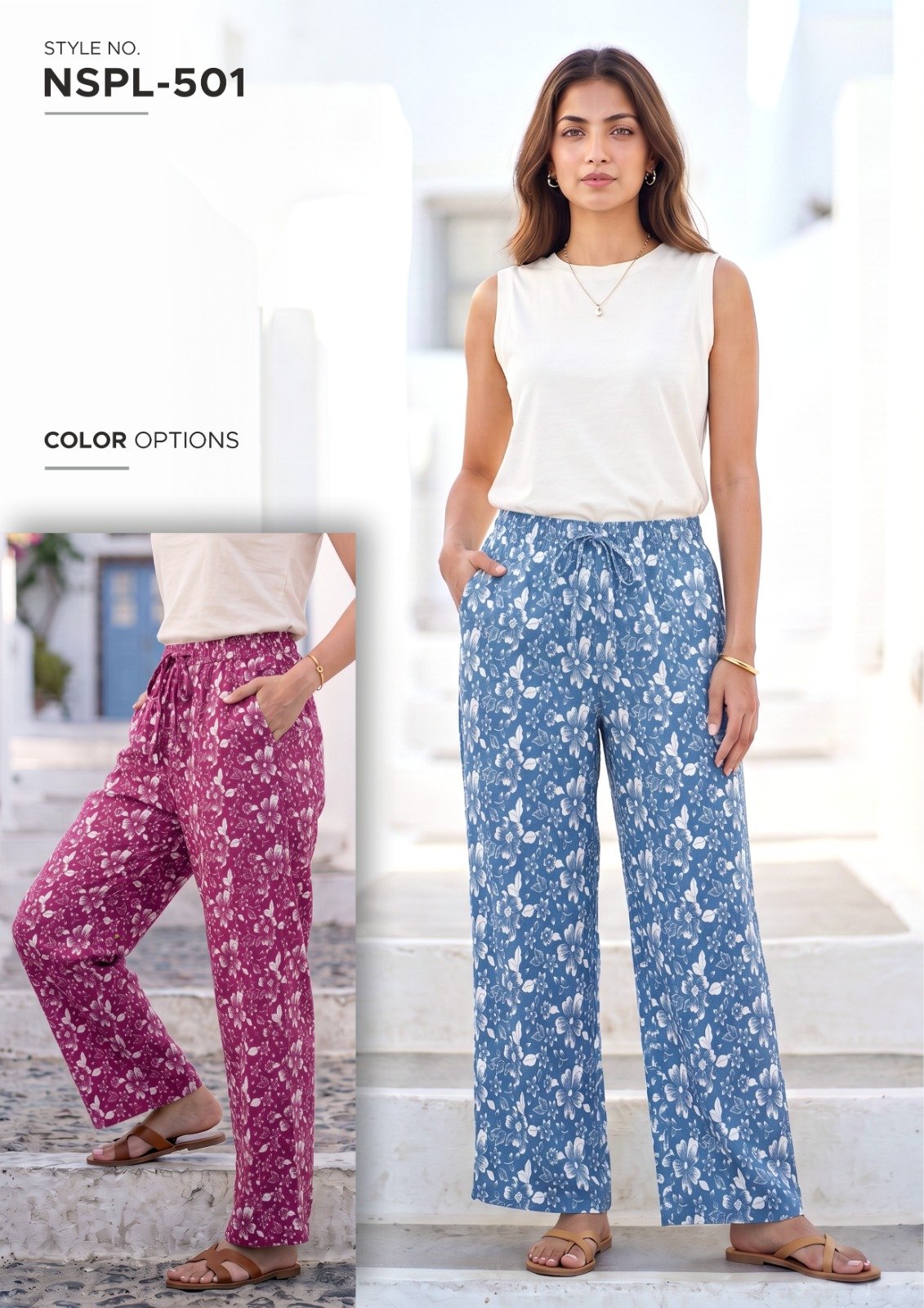 NSPL-501 palazzo pants - original supplied style card 58