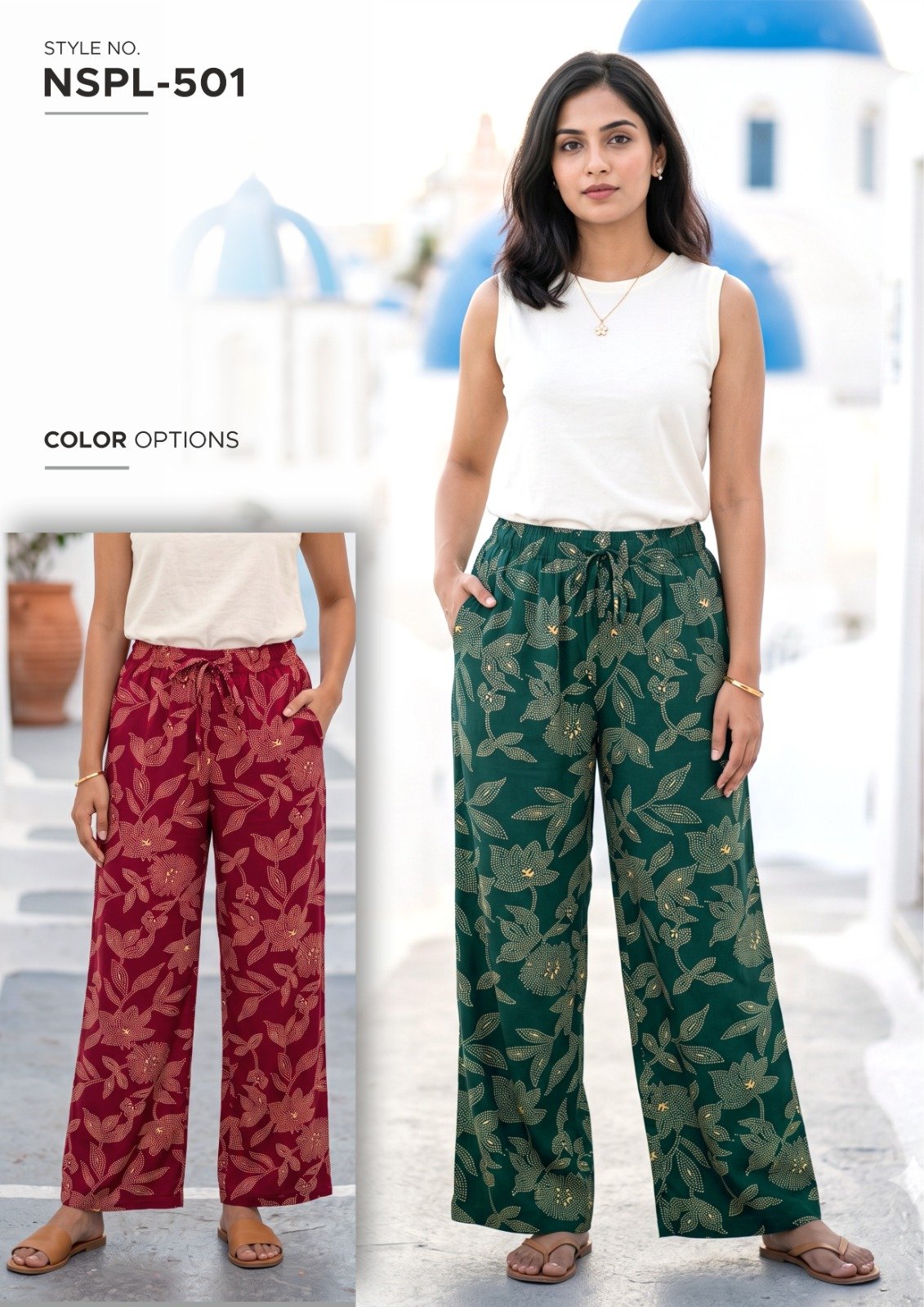 NSPL-501 palazzo pants - original supplied style card 13
