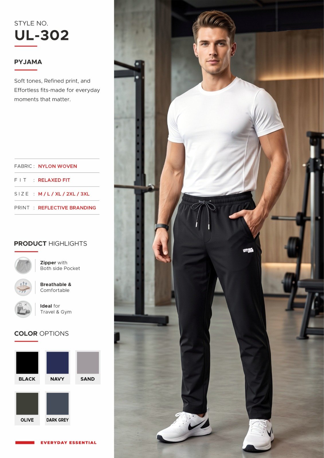 Men’s pyjama pants - original supplied style card 93