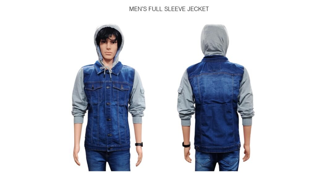 Men's Full Sleeve Jacket With Hoodie