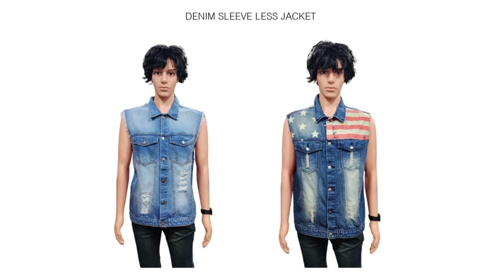 Denim Sleeve Less Jacket