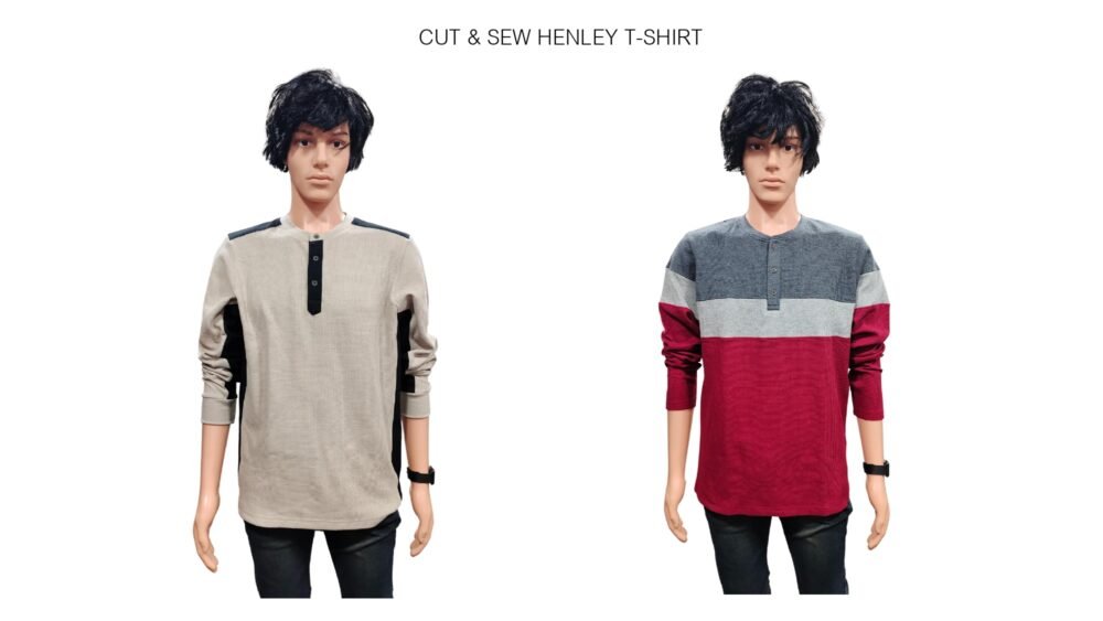 Cut & Sew Henley T-shirt