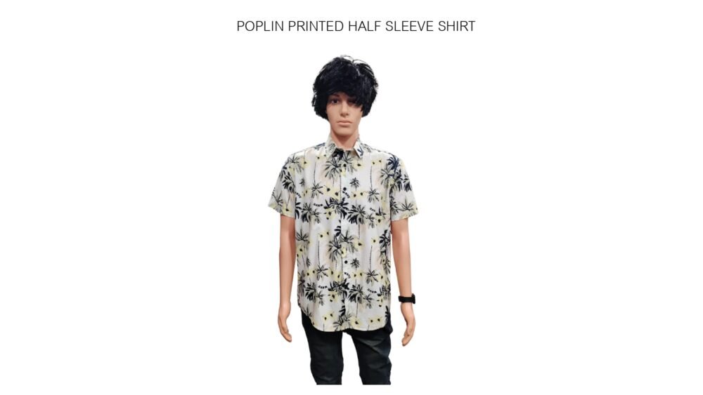 Poplin Printed Half Sleeve Shirt's