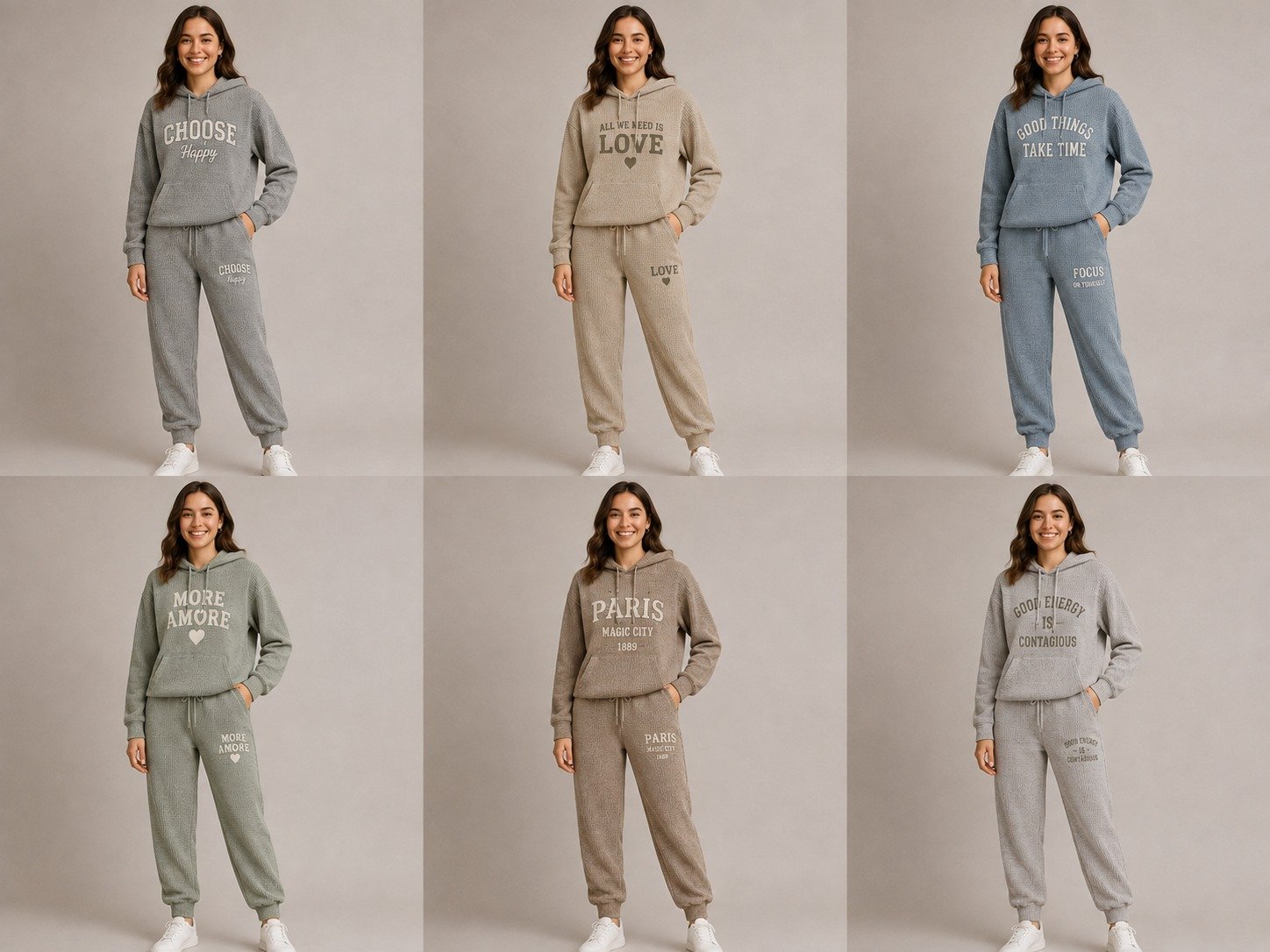 Women’s hoodie and jogger sets in six colourways | Raghuvir Lifestyle Women’s hoodie and jogger sets in six colourways