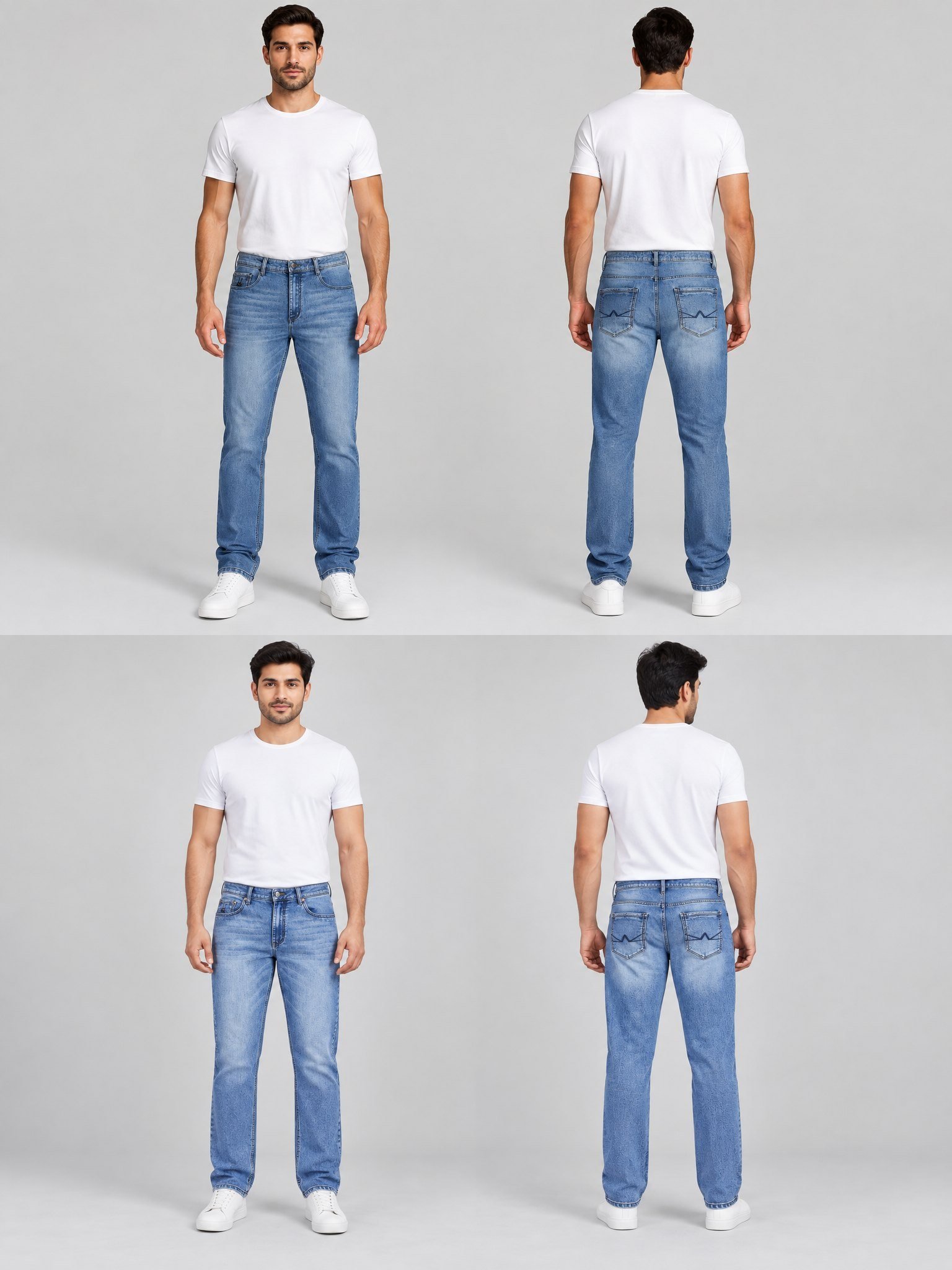 Light Blue Denim Jeans - Style 7001 | Raghuvir Lifestyle Light Blue Denim Jeans - Style 7001