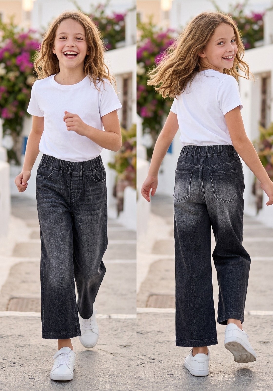 Black wide leg jeans | Raghuvir Lifestyle Black wide leg jeans