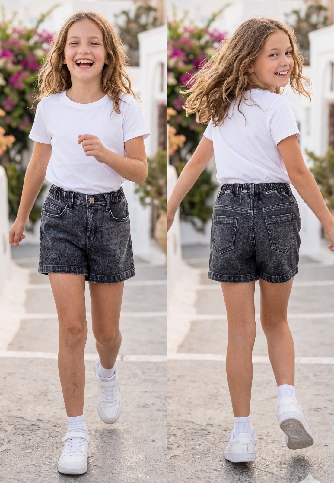 Black denim shorts | Raghuvir Lifestyle Black denim shorts